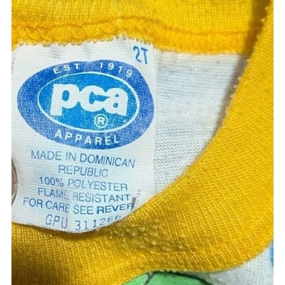 Eureeka's Castle Dragon Pajamas Set Vintage MTV 1991 Baseball Sz 2T READ